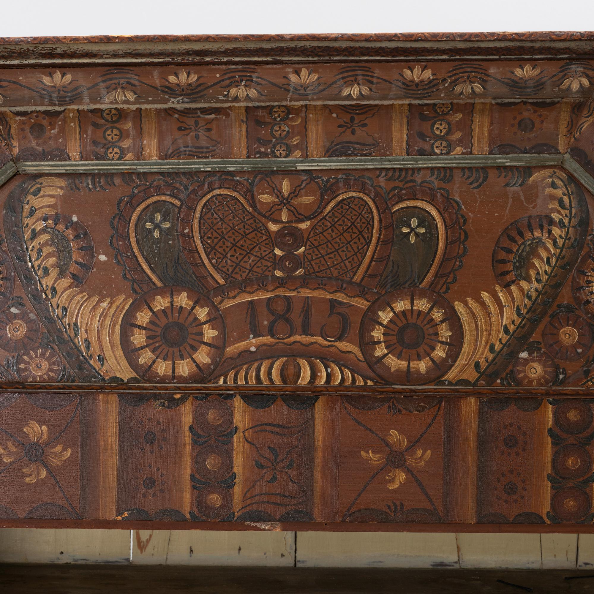 A Folk Art cabinet, Dalecarlia, 19th century.