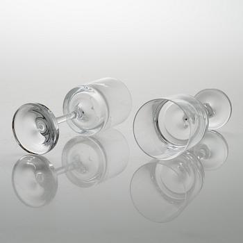 TIMO SARPANEVA, set of 12+2 drinking glasses for Iittala 1979.