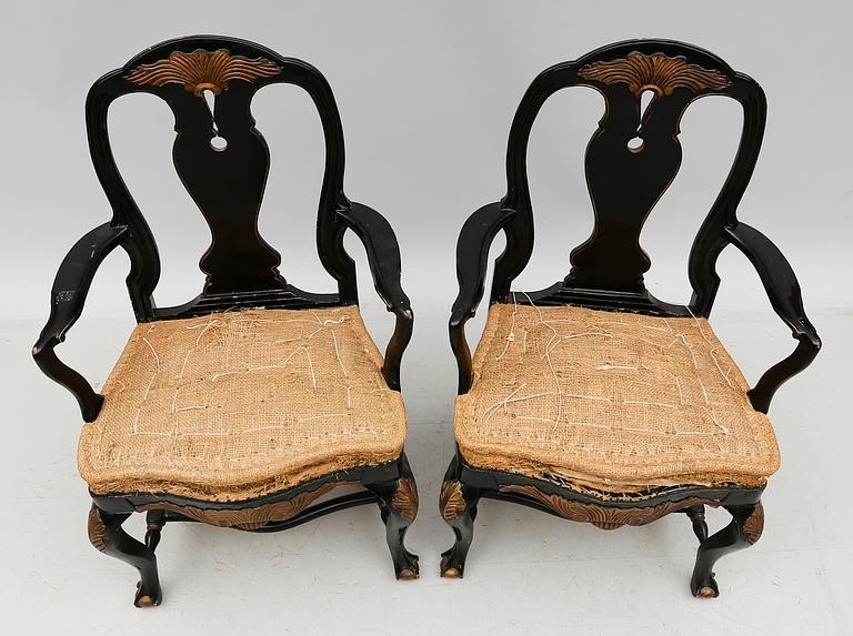 KARMSTOLAR, 1 par, omkring år 1900.