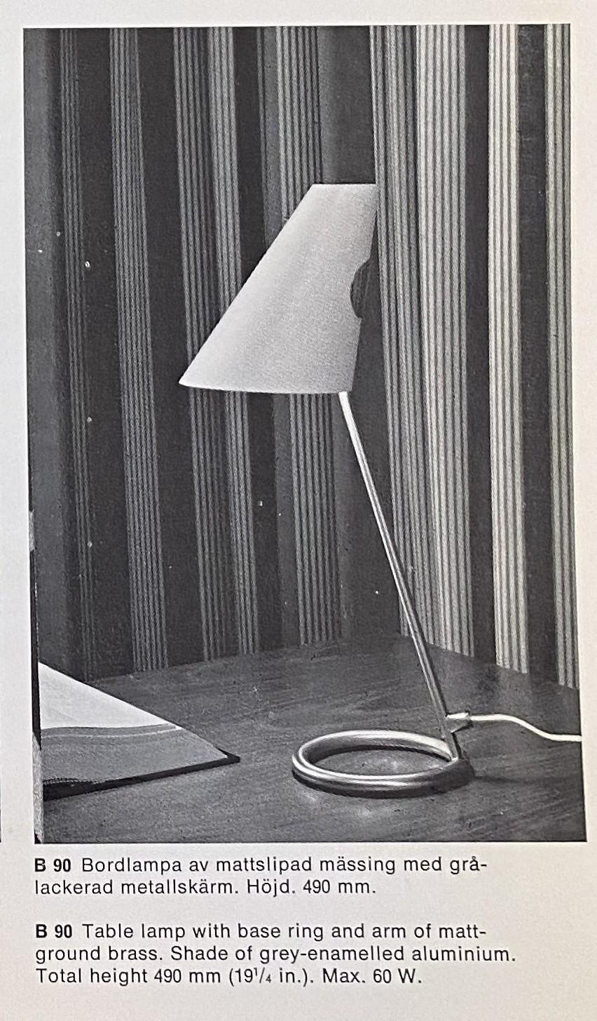 Hans-Agne Jakobsson, a pair of table lamps model B 90, Hans-Agne Jakobsson AB, Markaryd, 1960s.
