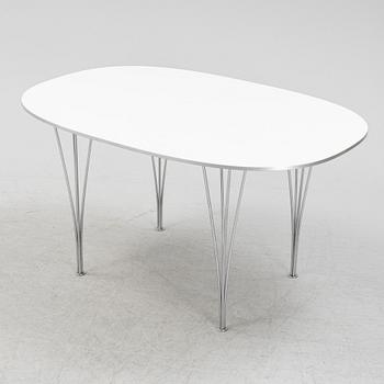 Bruno Mathsson & Piet Hein, matbord, "Superellips", Fritz Hansen, Danmark.