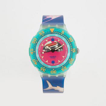 SWATCH, Scuba, Happy Fish, wristwatch, 38,3 mm,