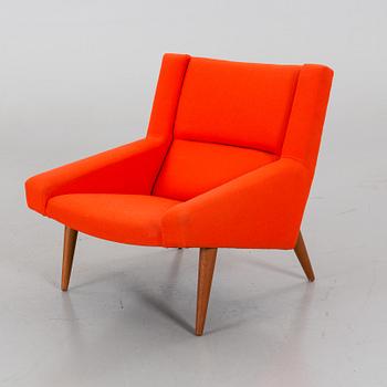 An Illum Wikkelsö lounge chair mdoel 50 Denmark 1950's.
