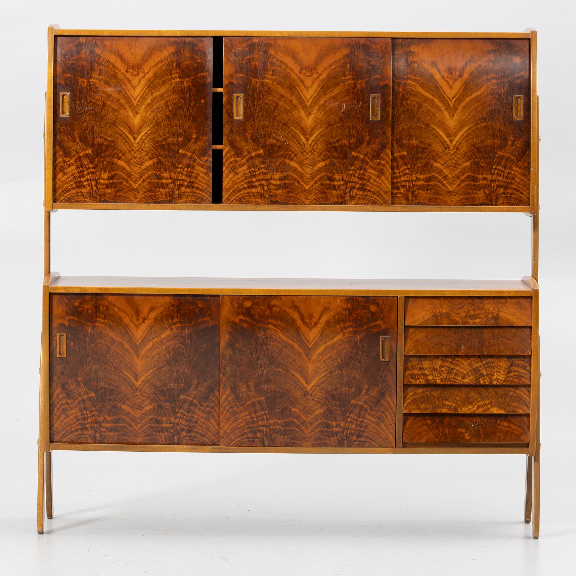 Bookcase/cabinet, 1960s.