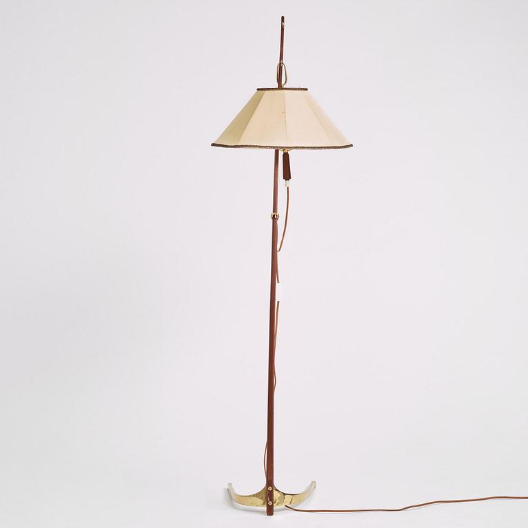 Floor lamp, J. T. Kalmar (1884-1968), model 2076, 'Dornstab', Vienna, Austria, mid-20th Century.