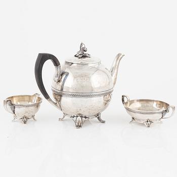 A 3-piece Swedish silver coffee service, bearing the mark of K. Anderson, Stockholm, 1937.