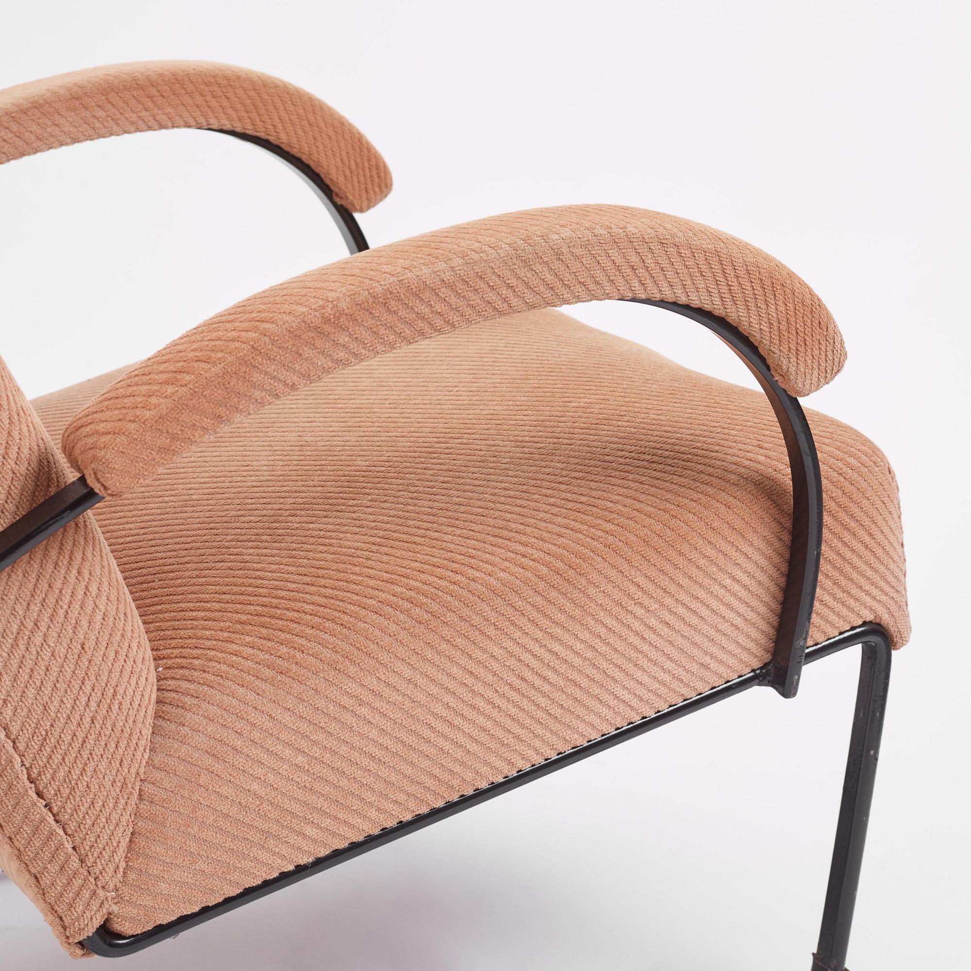 Arthur Lindqvist, a rare pair of armchairs model "D", Lindqvists Smidesfabrik, Grythyttan, 1930s.