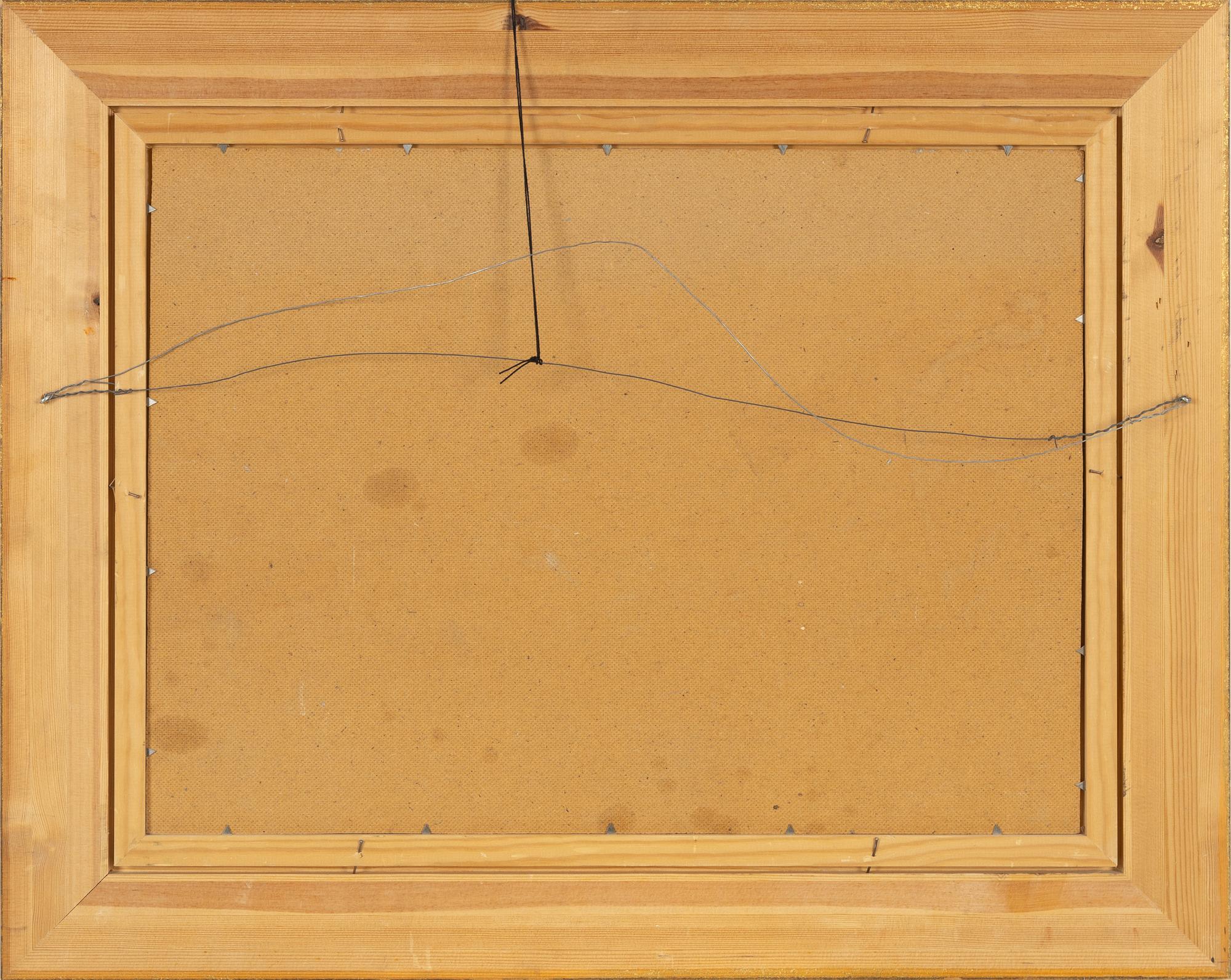 Lindorm Liljefors, olja på pannå, signerad Lindorm L.