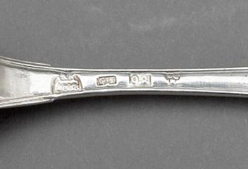 SKEDAR, 21 st, silver, bl a E. Forrsman, 1875, tot vikt 628 gram.