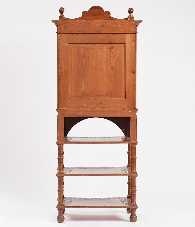 Cabinet, probably Norway, Old Norse style, late 19th century.