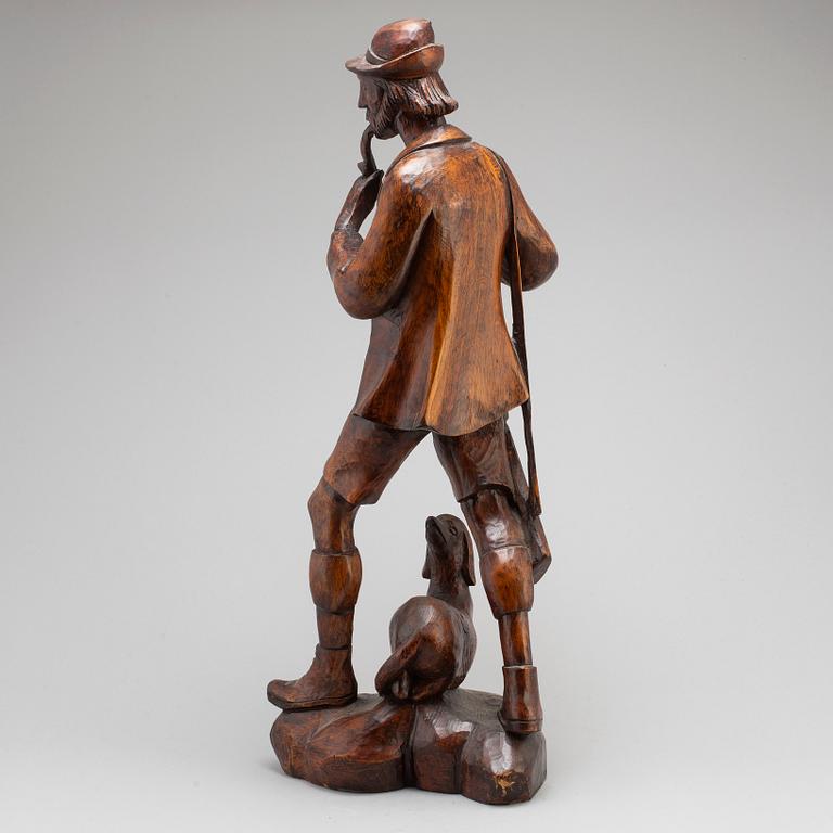 SKULPTUR, betsat trä, sydtyskland, 1900-tal.