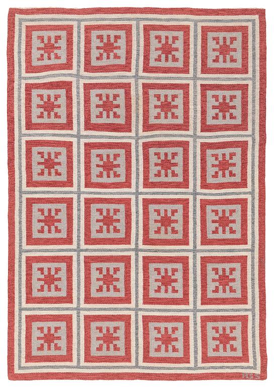 Anna-Greta Sjöqvist, a carpet, flat weave, c. 240 x 130 cm, signed AGS.