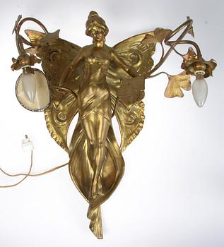 VÄGGLAMPA, jugend, 1900-talets början.