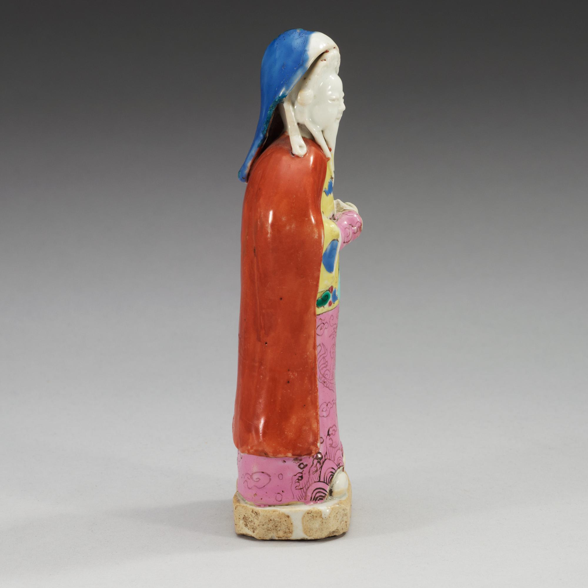 FIGURIN, kompaniporslin. Qing dynastin, 1700-tal.