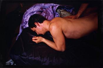 362. Nan Goldin, "Jens' hand on Clemens back", Paris 2001.