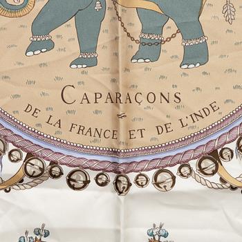 Hermès, scarf, "Caparaçons de la France et de l'Inde".
