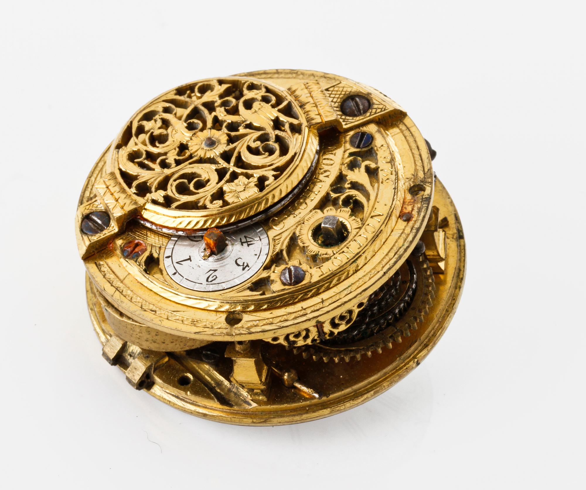 C JOHNSON, London, pocket watch, spindle, 50 mm.