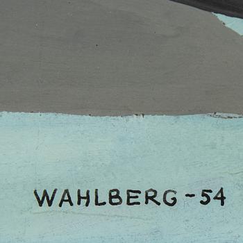 Ulf Wahlberg, oil on panel, signed Wahlberg and dated -54.