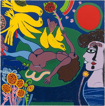 Beverloo Corneille, "Femme á la fleur".