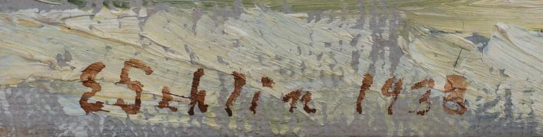 Ester Gehlin, oil on canvas signed and dated 1938.