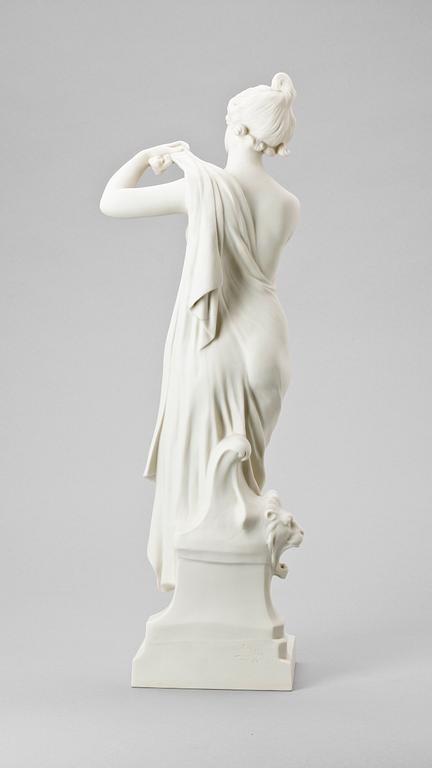 SKULPTUR, parian, Gustafsberg 1904.