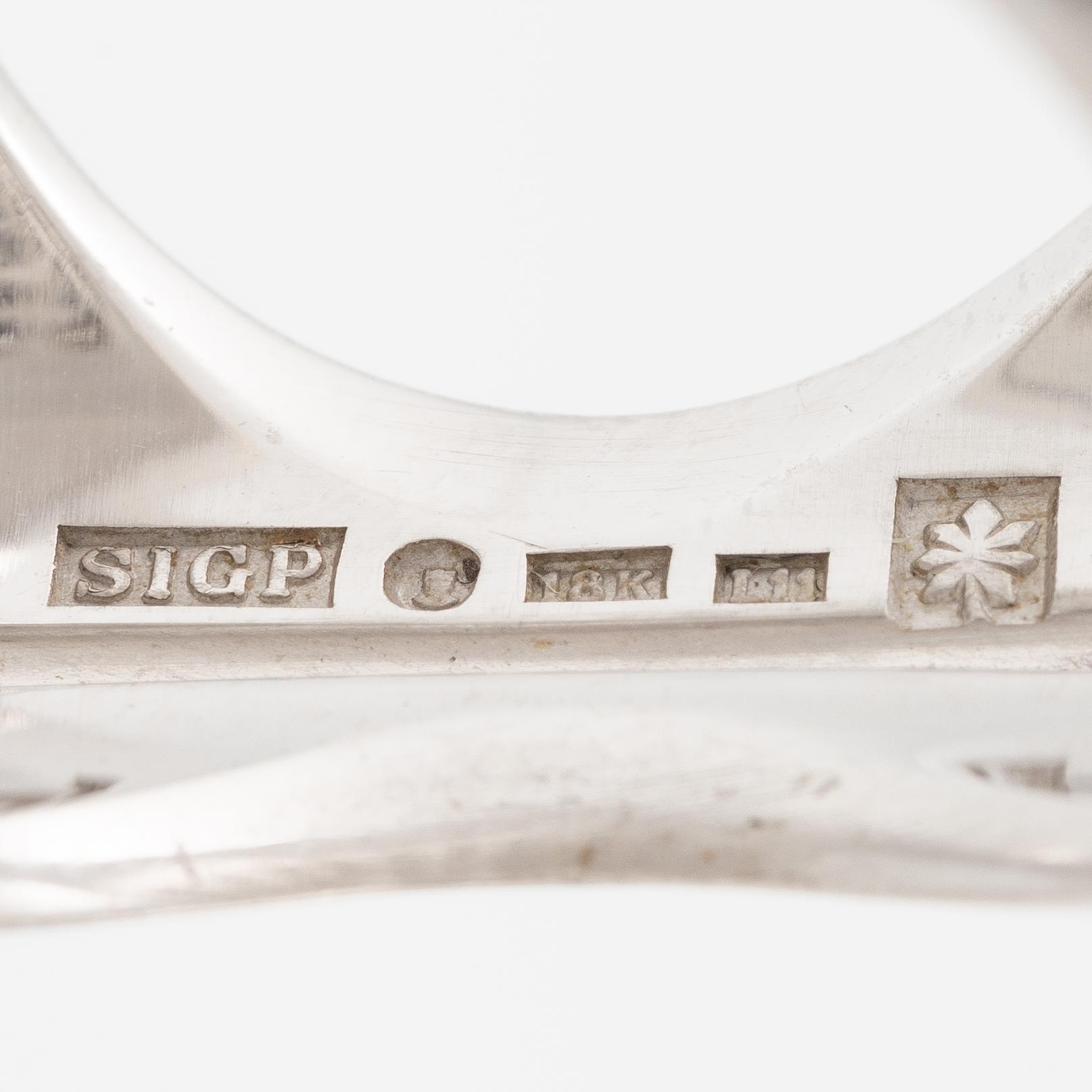 Sigurd Persson, Wolfgang, Gessl, 18K white gold with brilliant-cut diamonds.