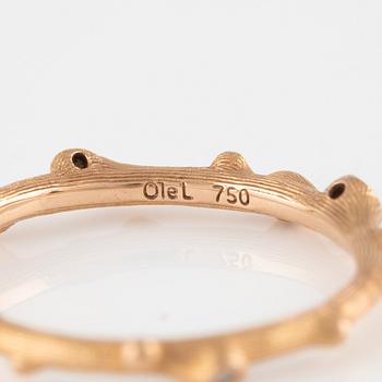 Ole Lynggaard, ring, "Nature", 18K gold with brilliant-cut diamonds.