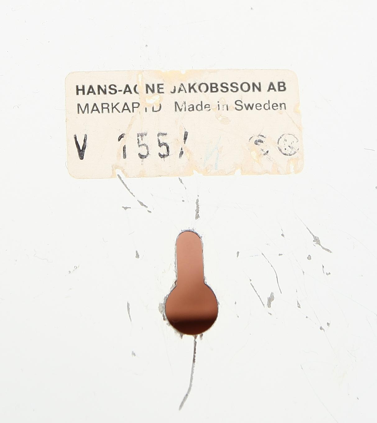 VÄGGLAMPOR, 1 par, Hans Agne Jakobsson AB, Markaryd, 1900-talets andra hälft.