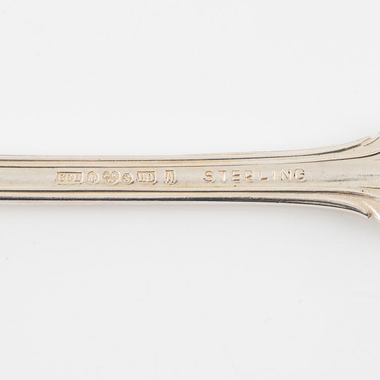A Swedish Silver Cutlery, model 'Olga', including mark of CG Hallberg, Stockholm 1951 (160 pieces).