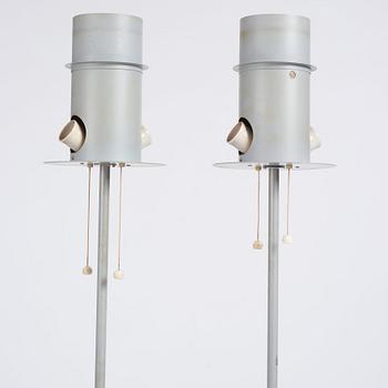 Harald Notini, a pair of floor lamps, model "15744", Arvid Böhlmarks Lampfabrik, 1950s.
