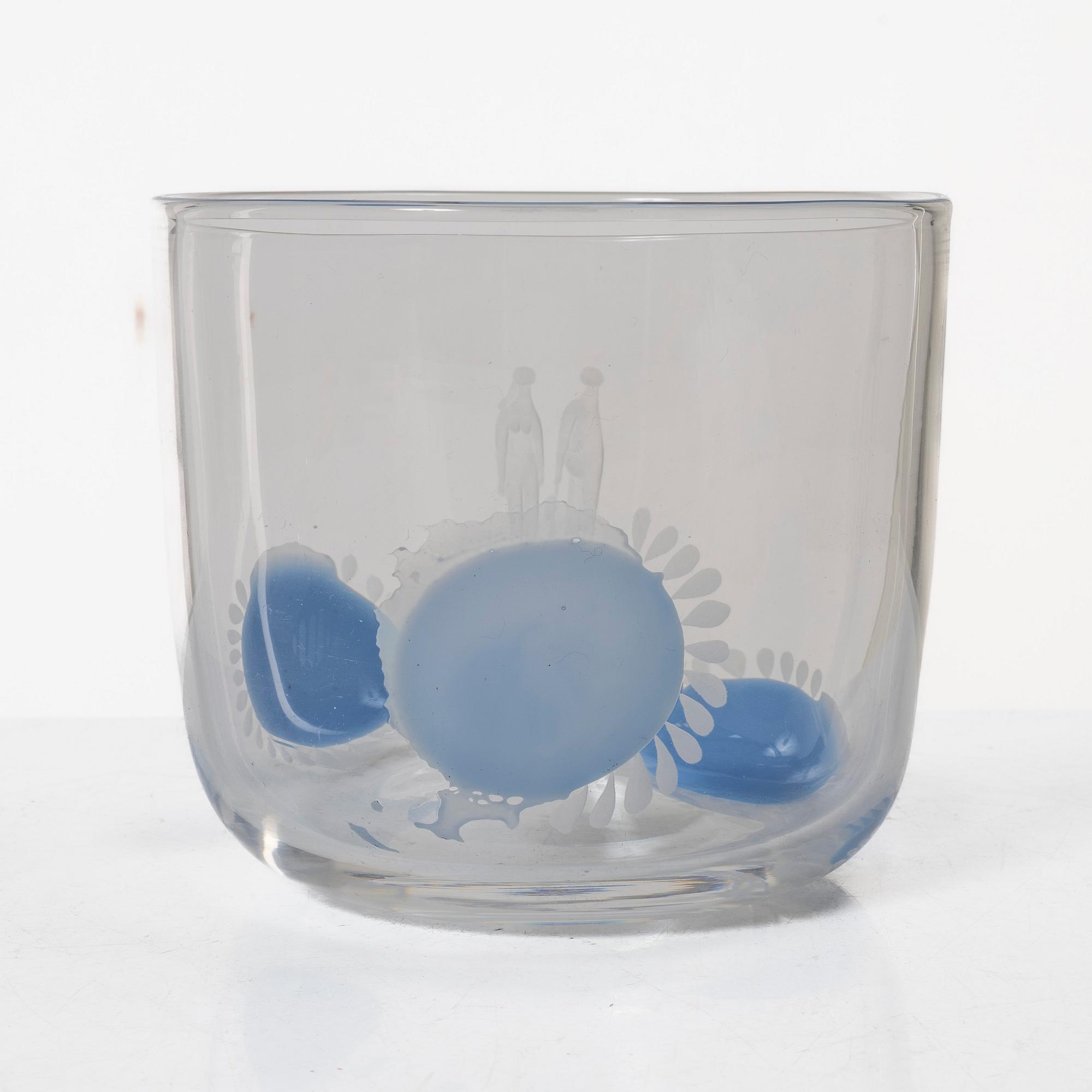 Ingeborg Lundin, a glass bowl, Orrefors, Sweden.