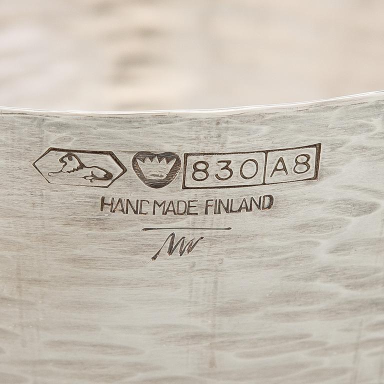 Tapio Wirkkala, A set of five silver bowls, Kultakeskus, Hämeenlinna 1970, 1971, 1978, 1979 and 2006.