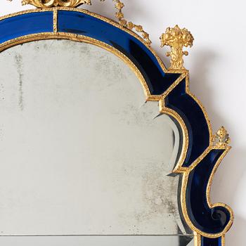 Spegel, tillskriven Burchard Precht ca 1720, Barock.