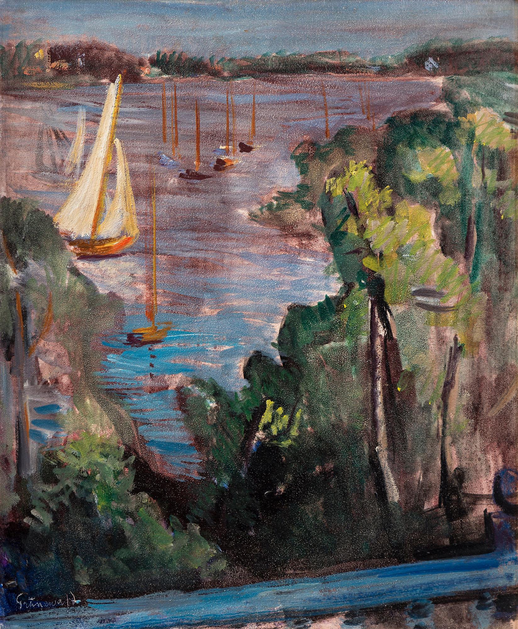 Isaac Grünewald, View from the artist's studio, Saltsjöbaden, Sweden.