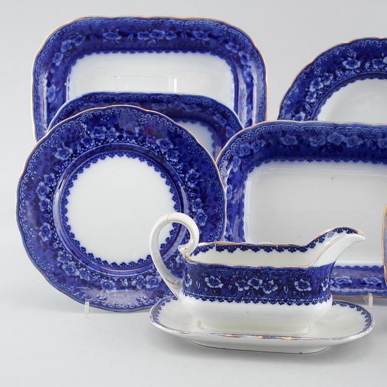 MATSERVIS, 120 delar, Flintgods, "Yesso", Gustavsberg, 1900-talets första hälft.