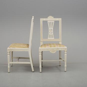 STOLAR 4 st, gustaviansk stil, 1900-talets andra hälft.