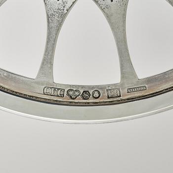 Carl Fredrik Carlman, a sterling silver ashtray, designed by Sven Carlman, Stockholm, Sweden 1955.