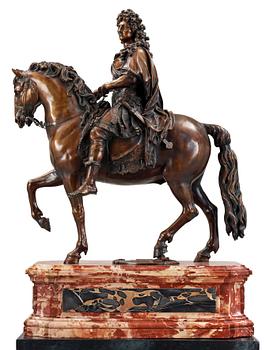 156. Pietro Sormani, Equestrian sculpture with Louis XIV.