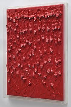 Arman (Armand Pierre Fernandez), "Monochrome accumulation no 5007".