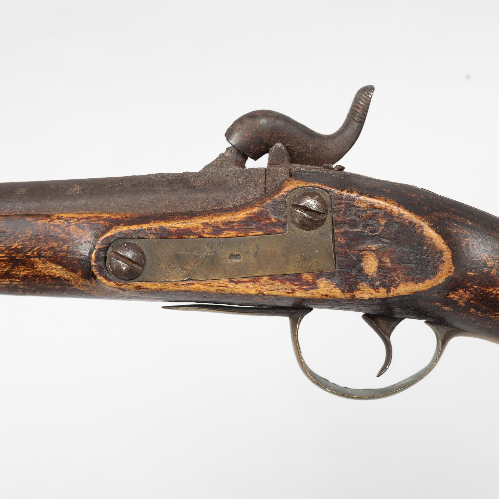 Slaglåspistol, svensk, m/1807-57 för Smålands husarer.