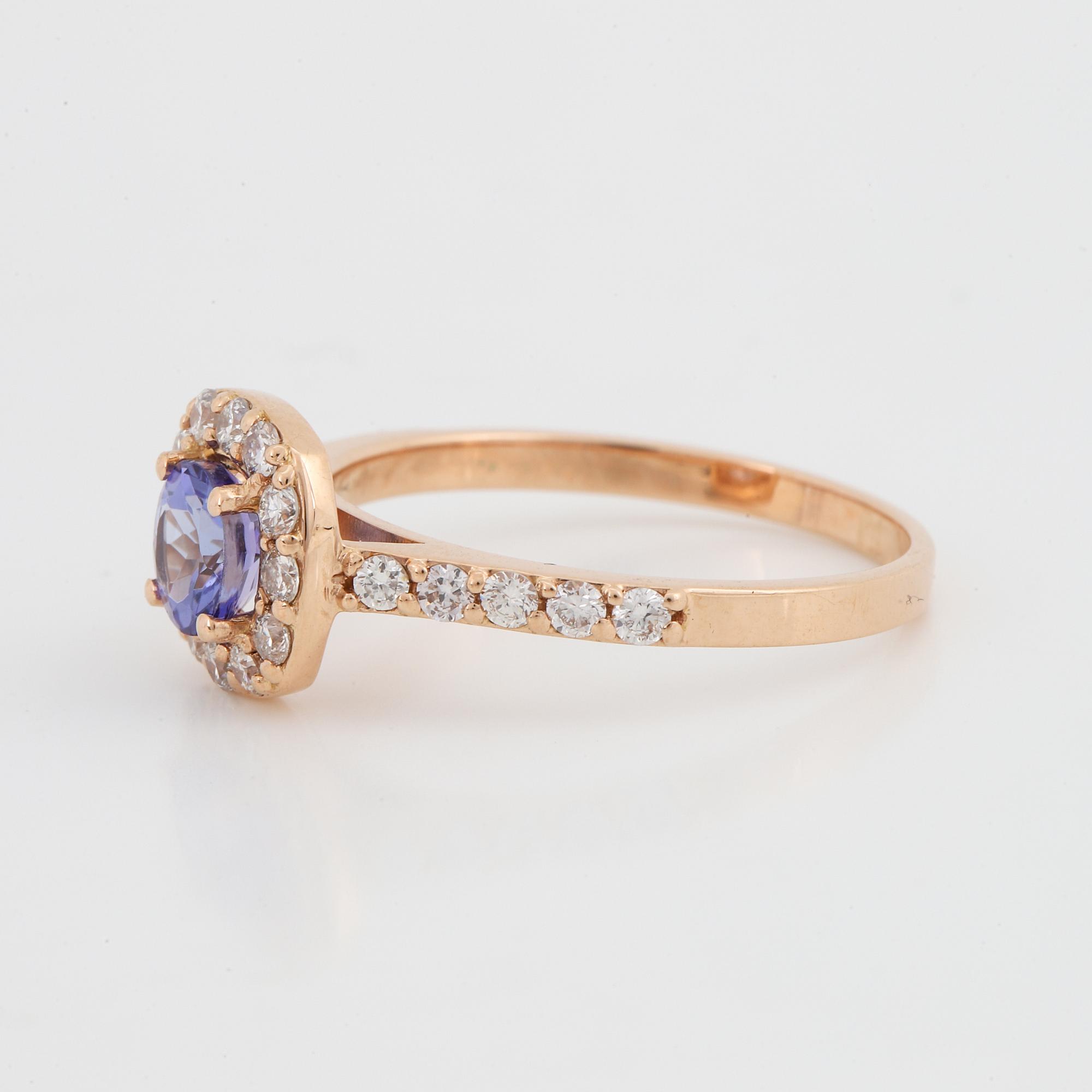 Tanzanite and diamond ring.