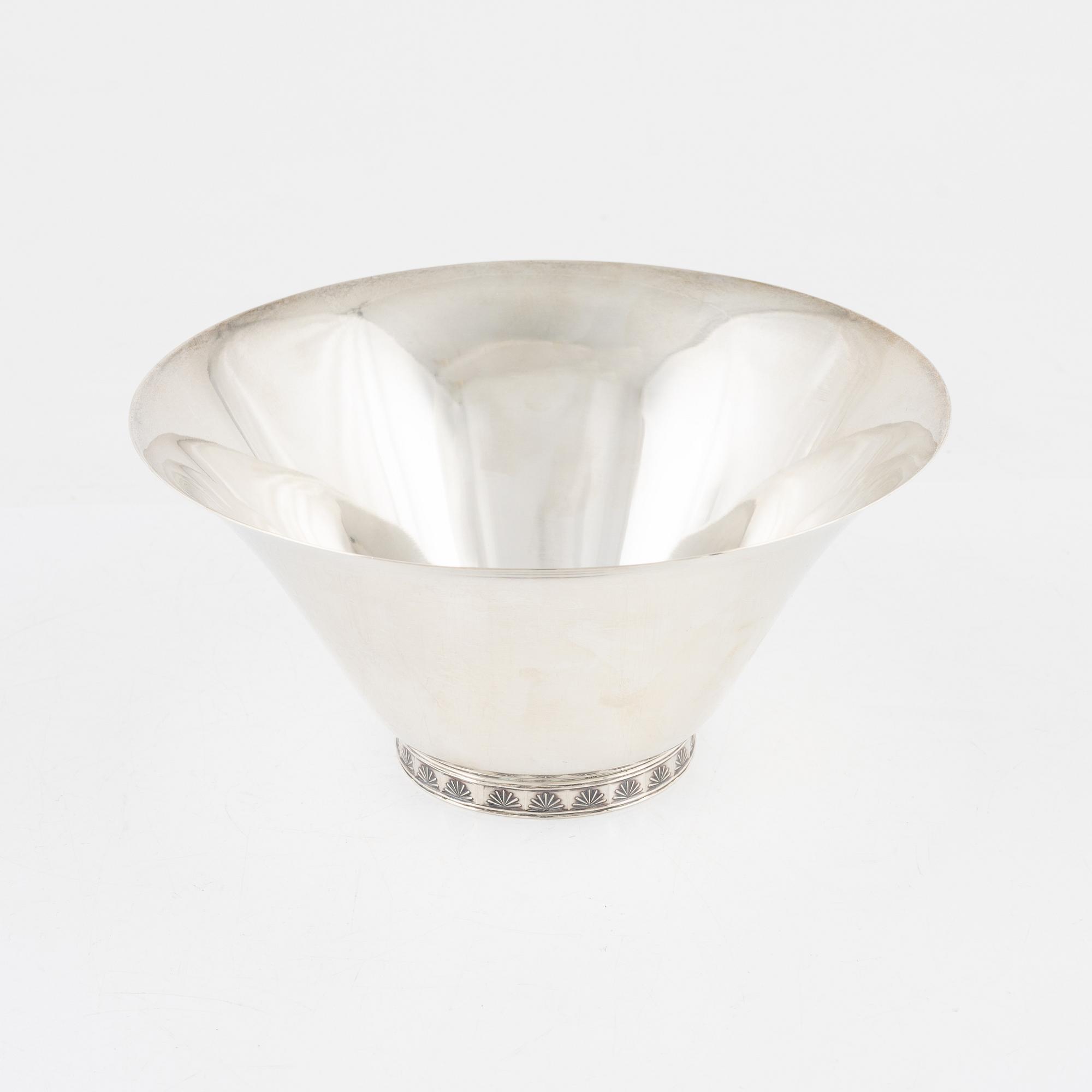 Wiwen Nilsson, skål, sterlingsilver, Anders Nilsson, Lund, 1970.