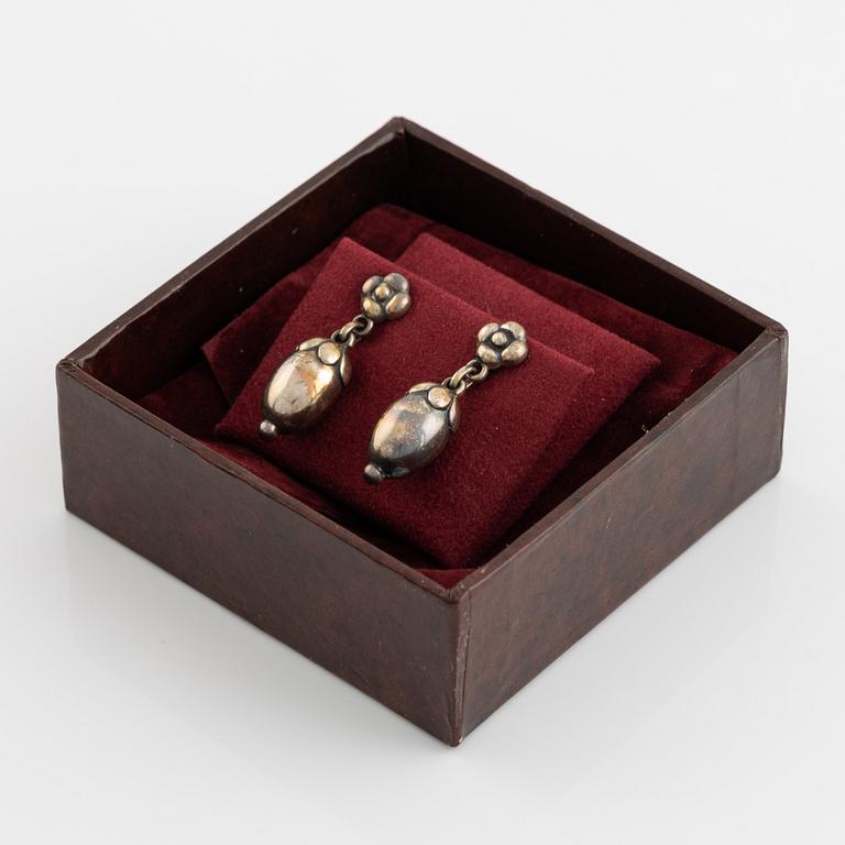 Georg Jensen, silver acorn earrings.