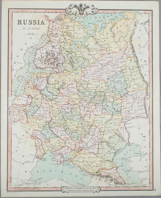 KARTOR, 4 st, Ryssland 1830-1860-tal.