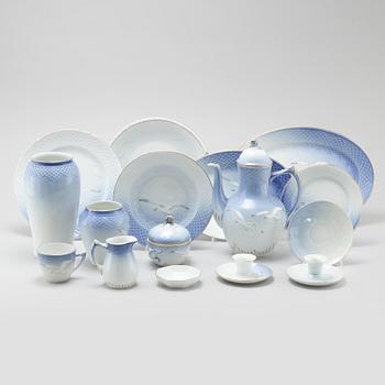 A porcelian set table ware of 57 pcs, Bing & Gröndahl, from the latter half of the 20th century.