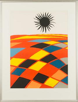 ALEXANDER CALDER, color lithograph, signed and marked 96/125.