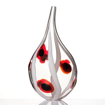 Ann Wåhlström, a glass vase, "Bulb XIII", Tacoma glass studio, Seattle, USA, 2006.