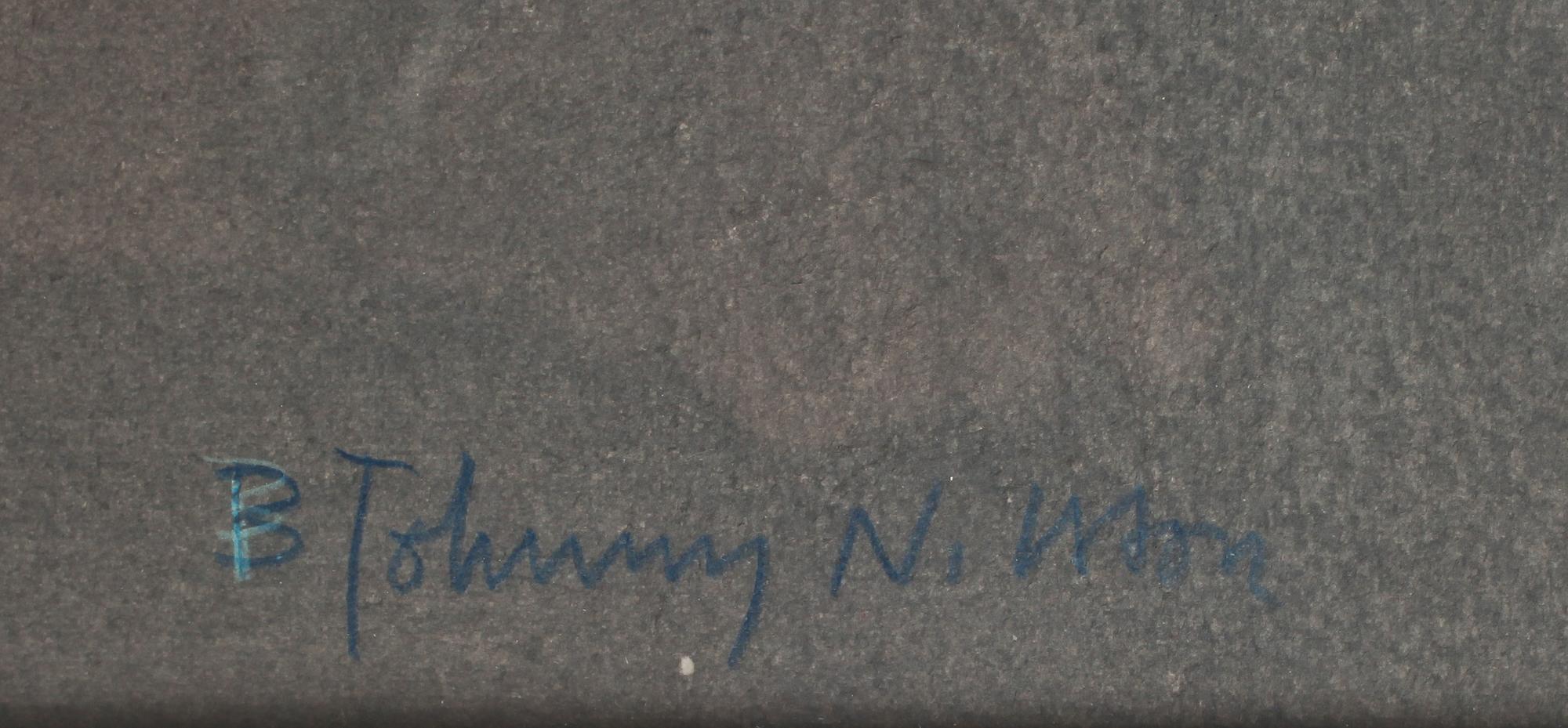 BERT JOHNNY NILSSON, gouache, sign.