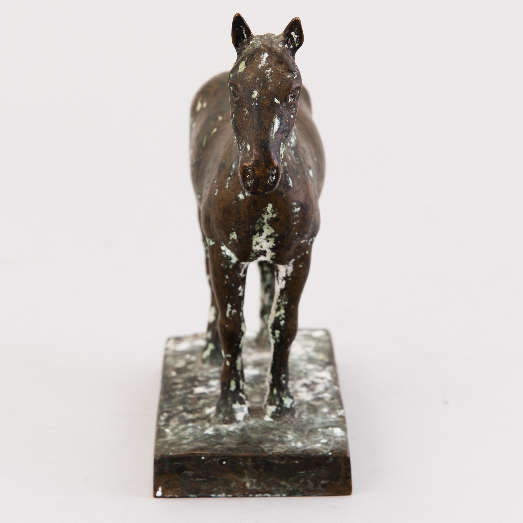VILJO SAVIKURKI, sculpture, antiqued bronze.