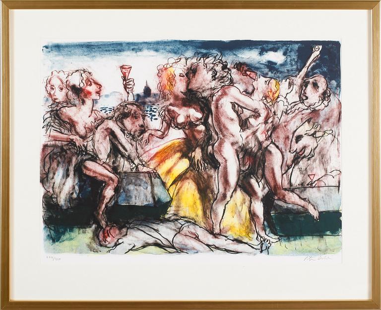 PETER DAHL, färglitografi, signerad, numrerad 284/350.